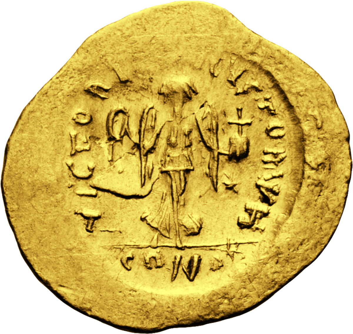 Tremissis of Justinian I · reverse