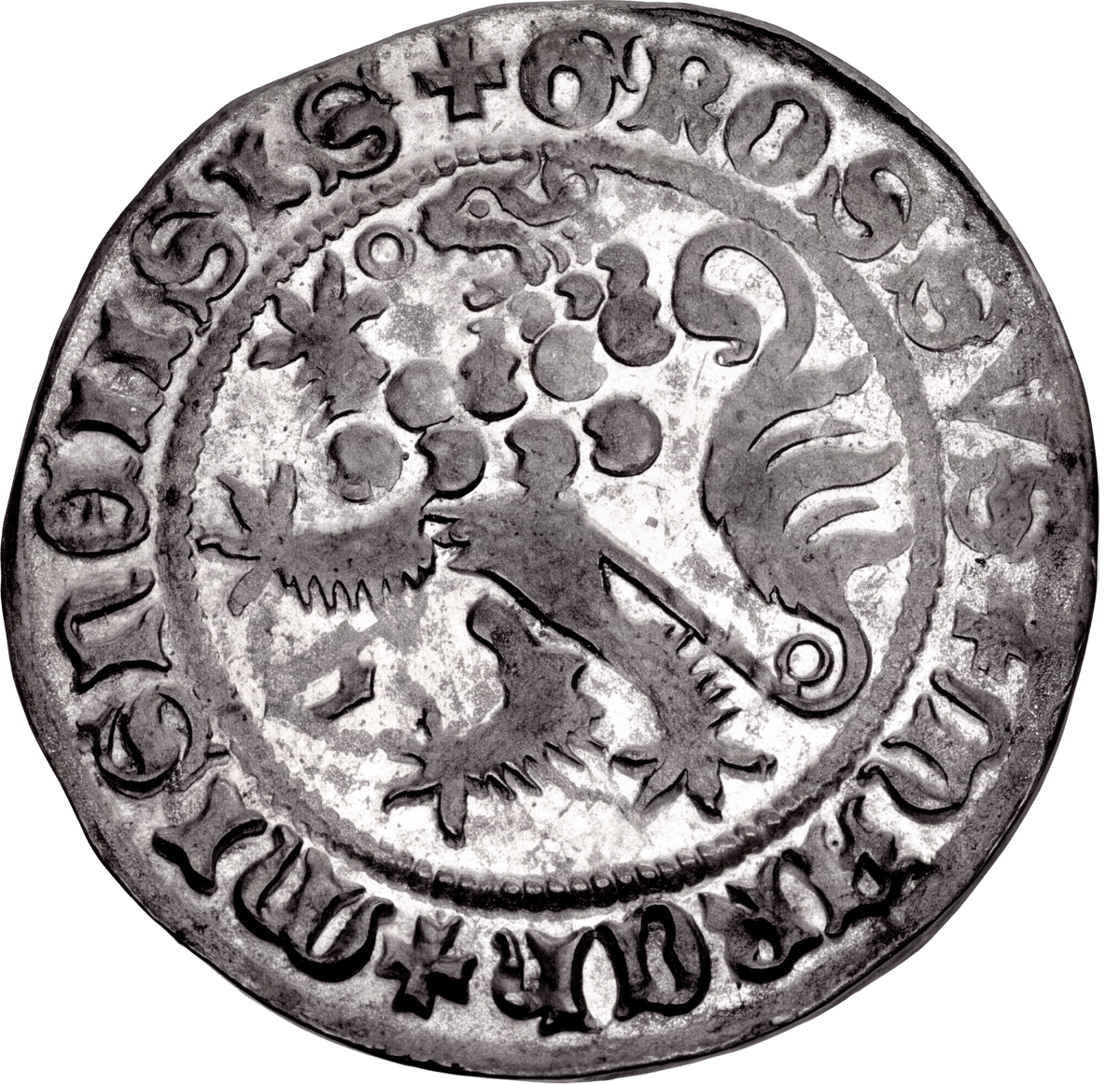 Prince’s groschen · side with the lion