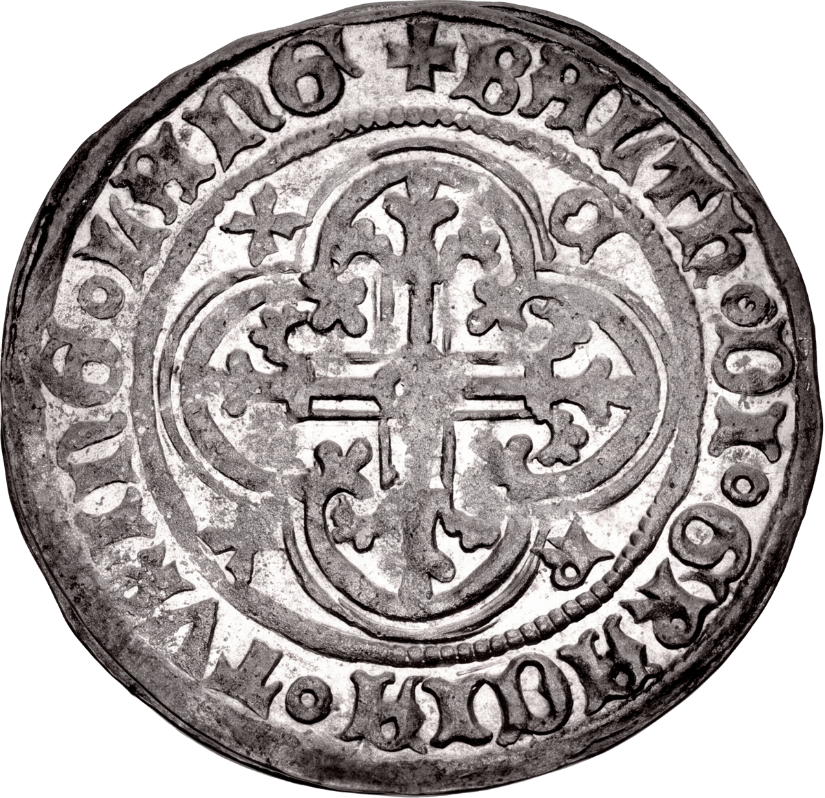 Prince’s groschen · side with the lily cross