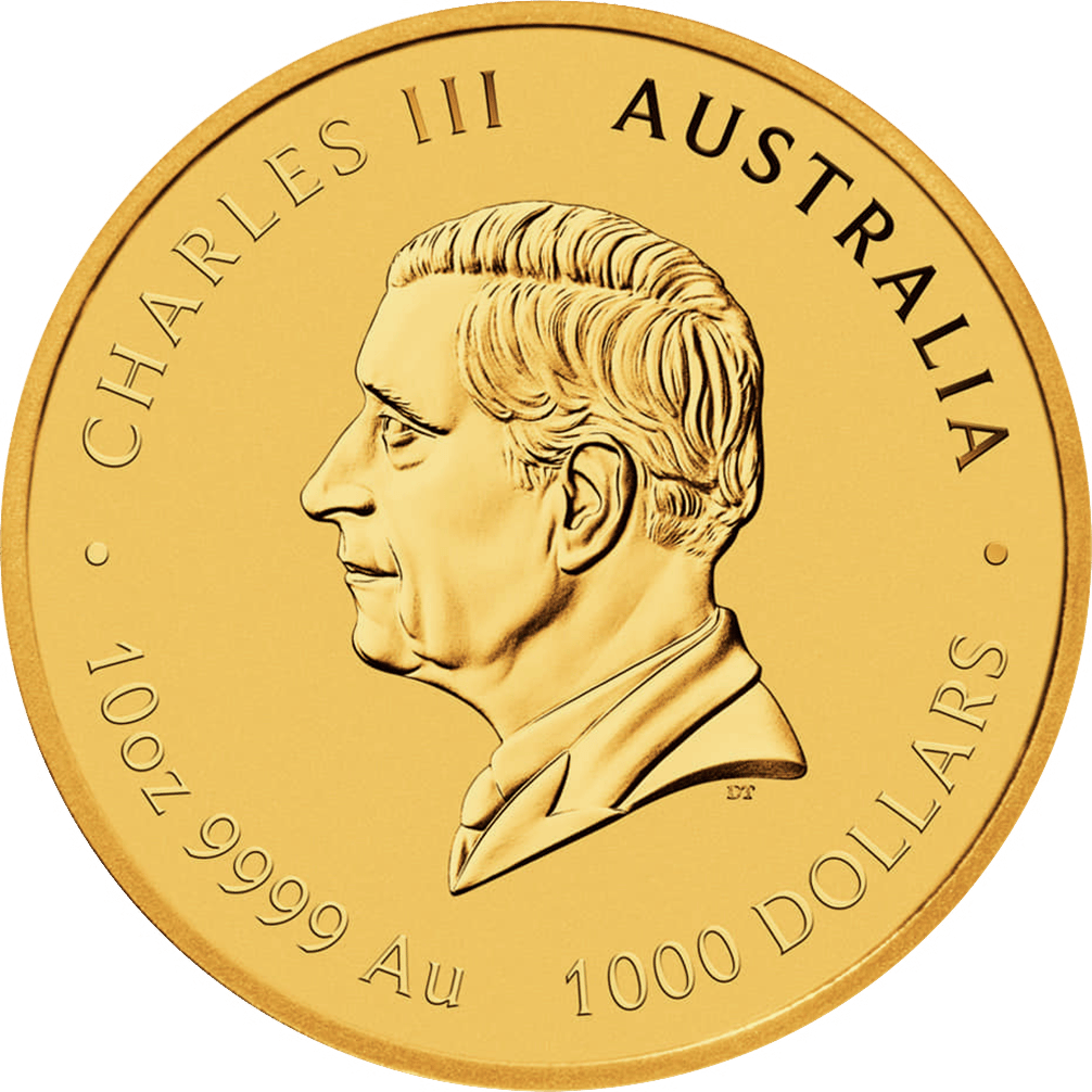 Abbildung der Wertseite: König Charles III. im Profil, Umschrift CHARLES III und AUSTRALIA, unten der Nennwert