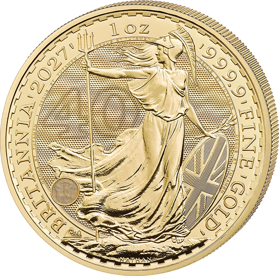 1 ounce of gold, 2027 · Britannia side