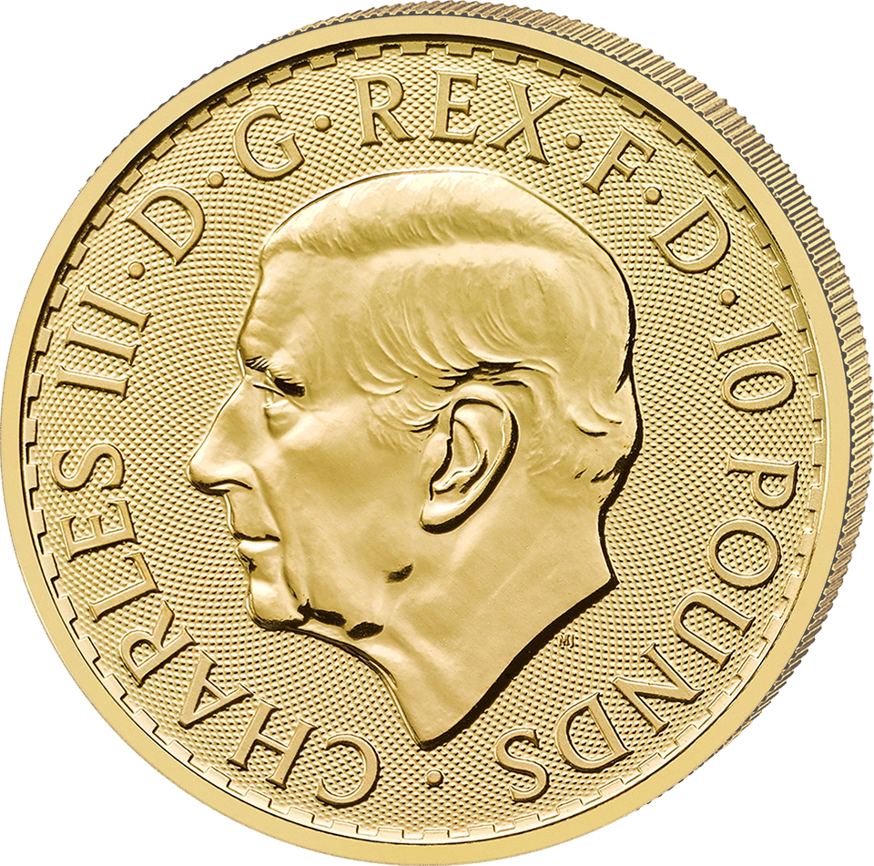 1/10 ounce of gold, 2027 · Portrait side
