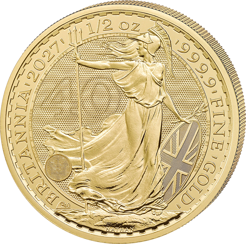 1/2 ounce of gold, 2027 · Britannia side