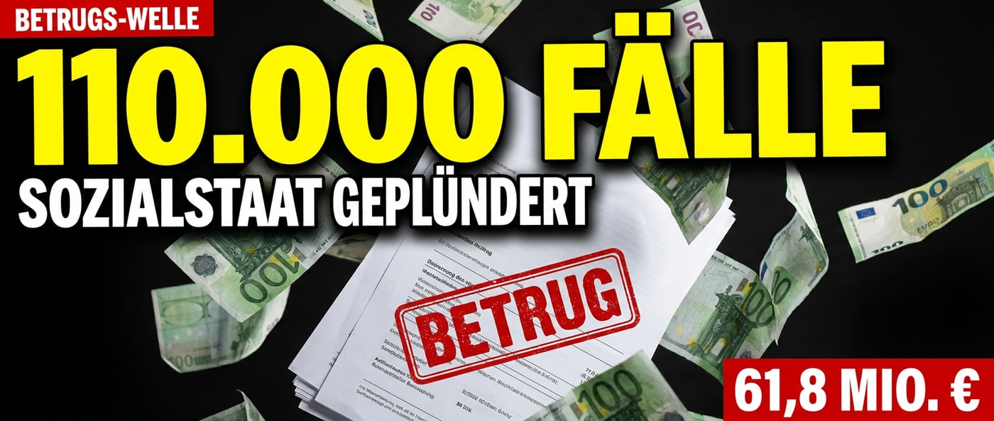 110.000 Betrugsfälle: Wie der deutsche Sozialstaat systematisch geplündert wird