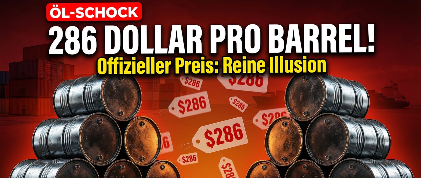 286 Dollar pro Barrel: Wenn der wahre Ölpreis die offiziellen Notierungen zur Farce macht