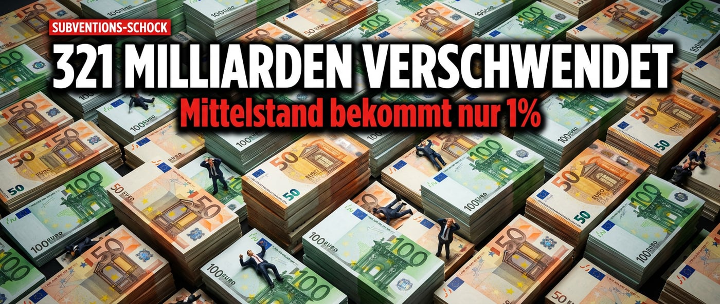 321 Milliarden Euro Subventionen: Merz-Regierung bricht alle Rekorde – doch der Mittelstand geht leer aus
