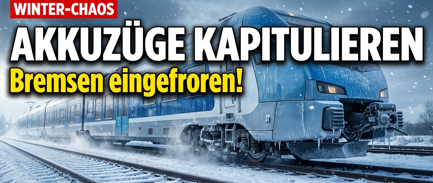 Akkuzüge kapitulieren vor dem Winter: Nordbahn-Chaos offenbart Schwächen der Energiewende auf Schienen