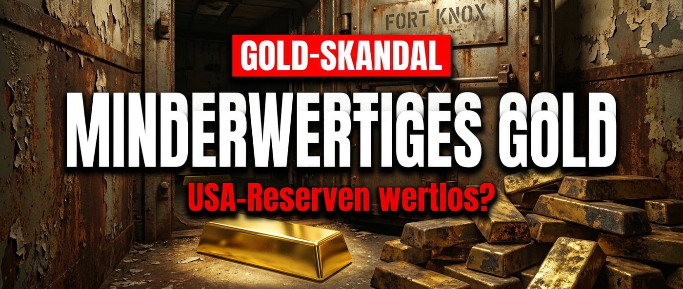 Amerikas goldenes Geheimnis: Fort Knox lagert minderwertige Barren, die international wertlos sind