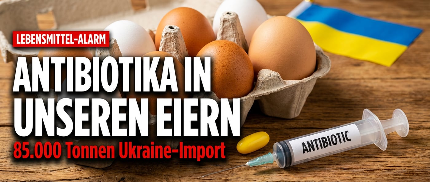 Antibiotika-Eier aus der Ukraine: Wie die EU-Solidarität deutsche Verbraucher gefährdet