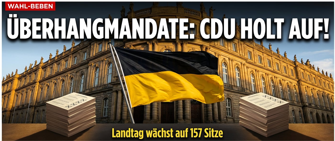 Baden-Württemberg: Überhangmandate bescheren CDU Gleichstand mit den Grünen – doch der Wähler bleibt der Verlierer