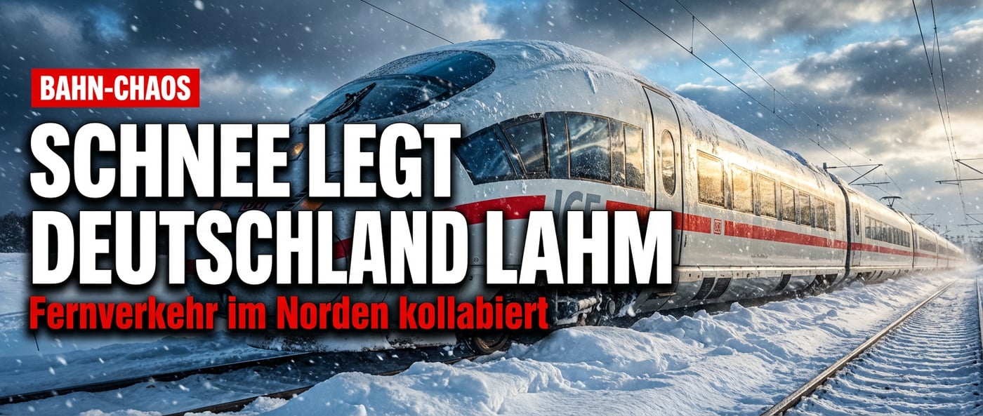 Bahn-Chaos im Norden: Wenn ein bisschen Schnee Deutschland lahmlegt