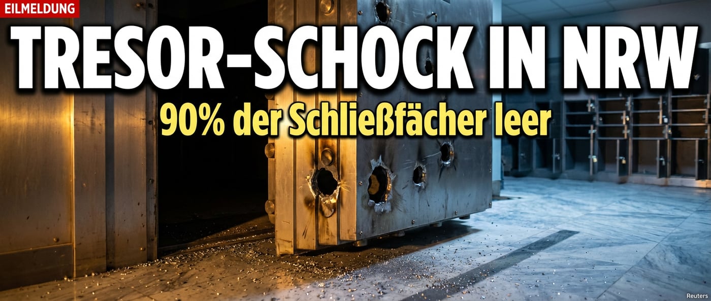 Bankenschließfächer im Visier: Dritter Einbruch in NRW innerhalb von zwei Wochen
