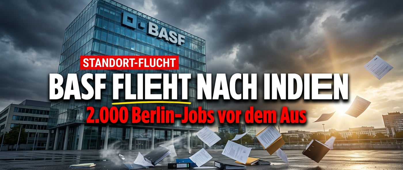 BASF flüchtet nach Indien: Berliner Verwaltungsjobs vor dem Aus