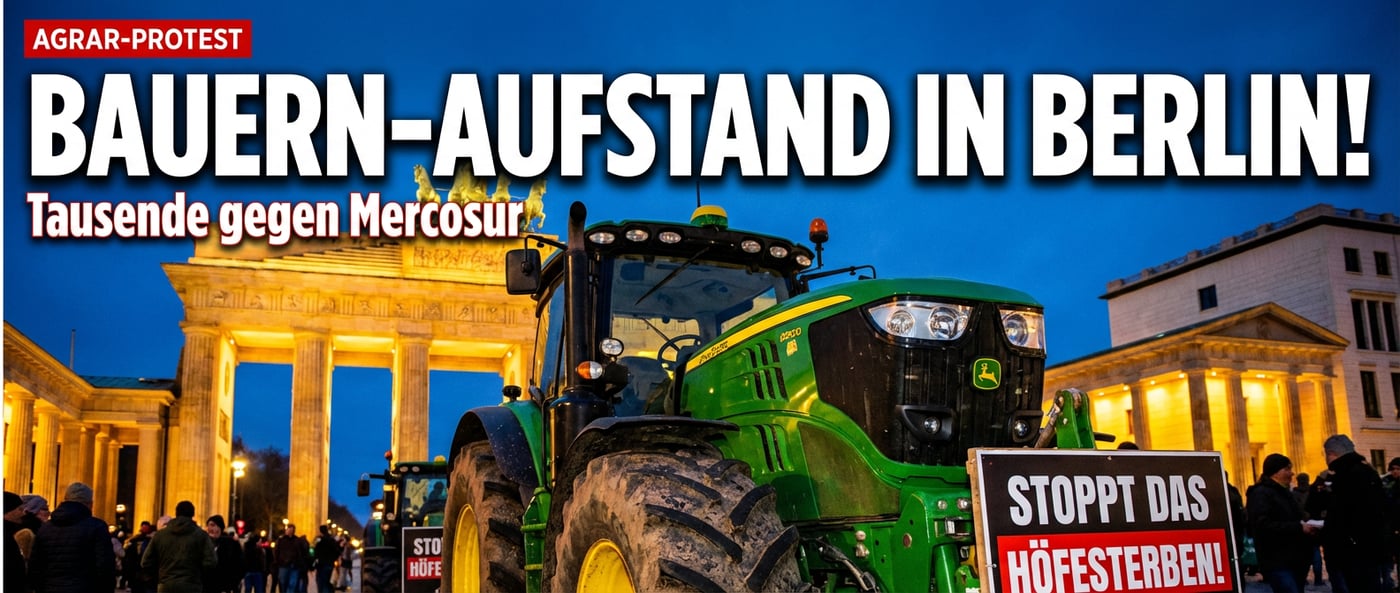 Bauernproteste in Berlin: Tausende fordern Kurswechsel in der Agrarpolitik