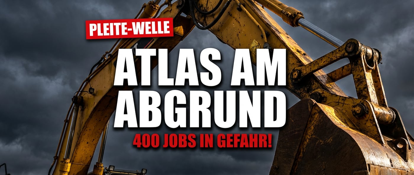 Baumaschinenhersteller Atlas am Abgrund: Traditionsunternehmen seit 1919 kämpft ums Überleben