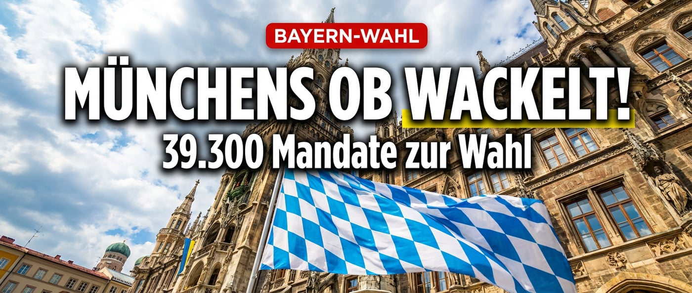Bayern wählt: Über 39.000 Mandate stehen auf dem Spiel – und Münchens OB wackelt