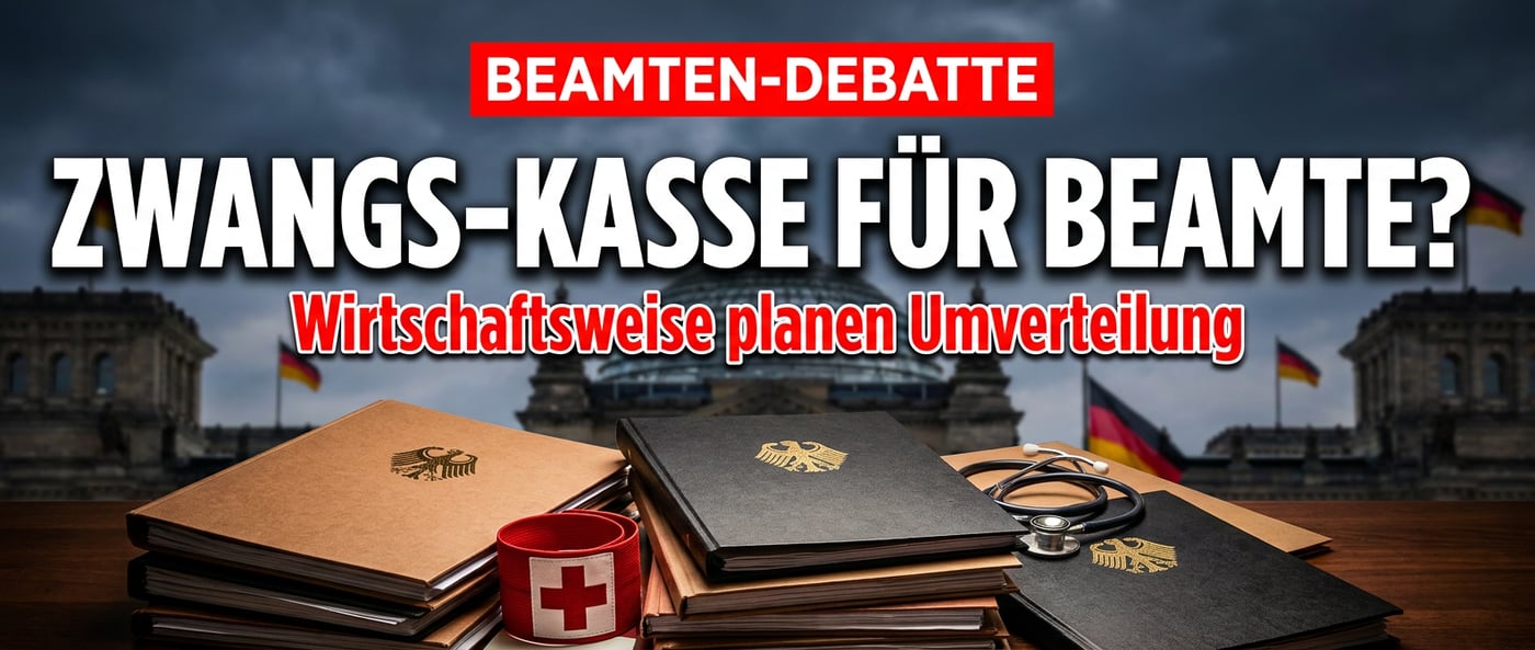Beamte in die gesetzliche Kasse? Wirtschaftsweise jonglieren mit dem nächsten Umverteilungsmodell