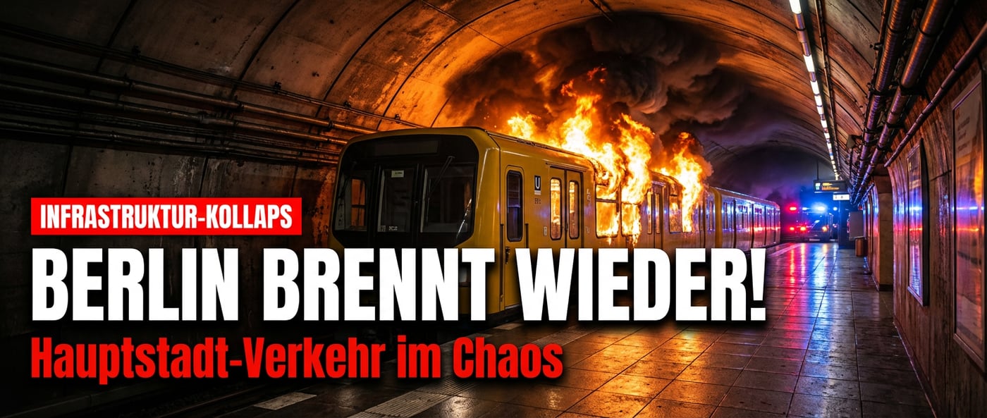 Berliner U-Bahn brennt erneut – marode Infrastruktur einer Hauptstadt am Abgrund