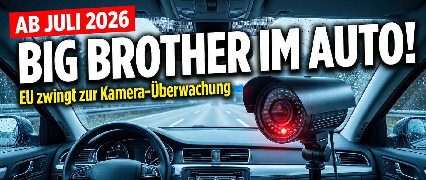 Big Brother am Steuer: Wie Brüssel ab Juli jeden Autofahrer unter Generalverdacht stellt