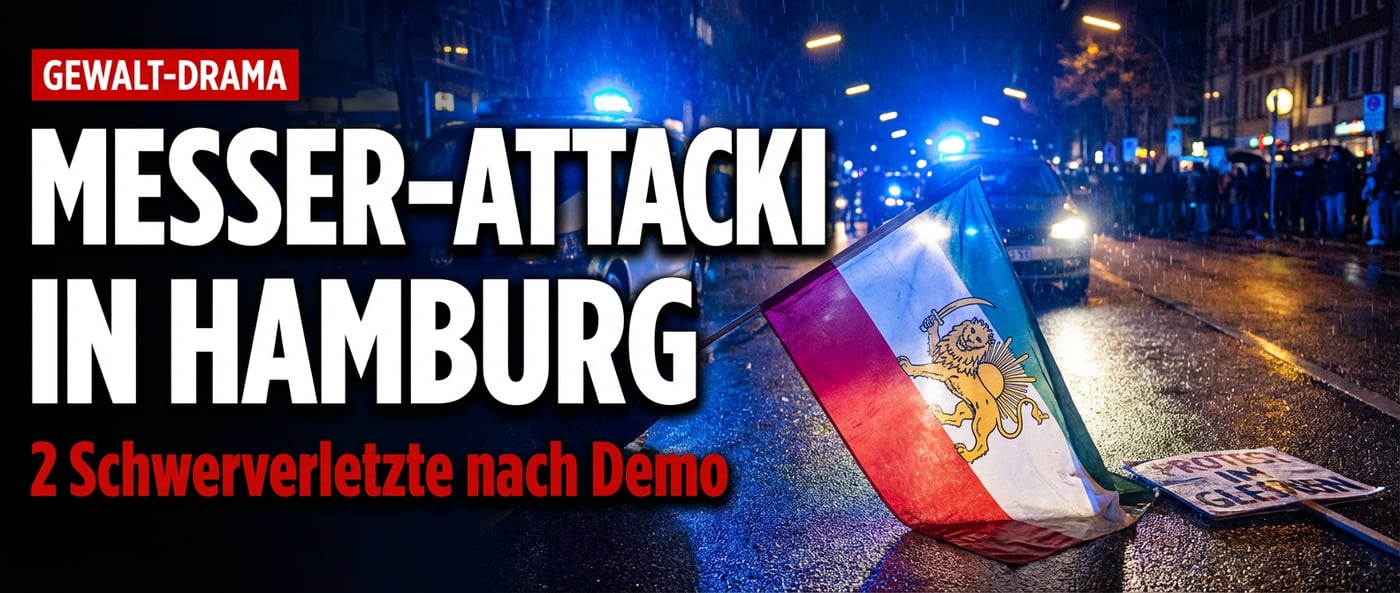 Blutige Eskalation in Hamburg: Messerangriff nach friedlicher Iran-Demonstration