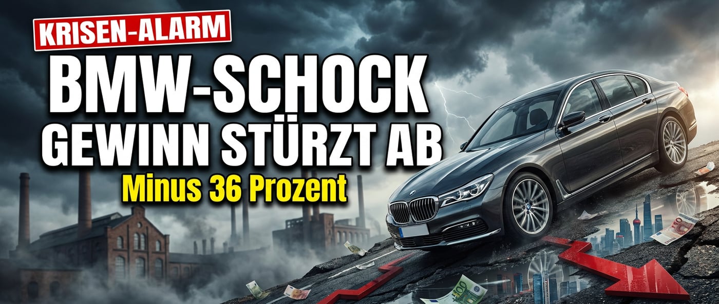 BMW im Sinkflug: Gewinneinbruch um über ein Drittel – die deutsche Autoindustrie taumelt weiter