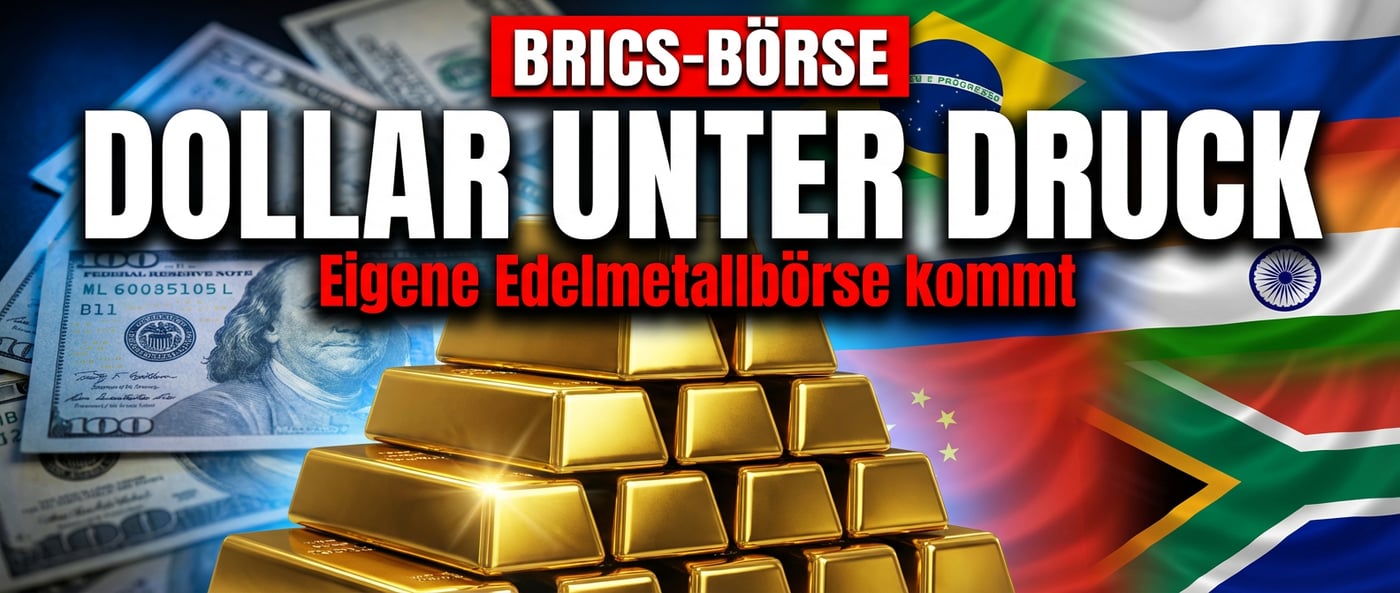 BRICS-Staaten schmieden eigene Edelmetallbörse – der Dollar gerät unter Druck wie nie zuvor