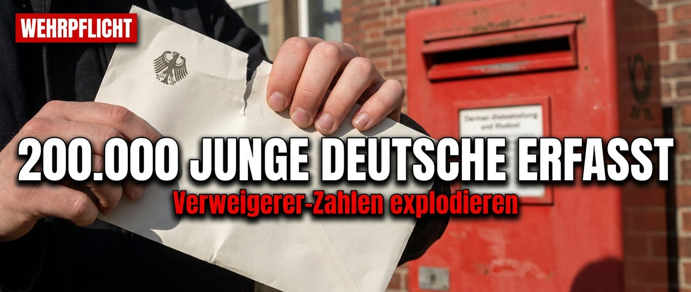Briefe vom Bund: 200.000 junge Deutsche im Visier der Wehrerfassung – Verweigerer-Zahlen explodieren