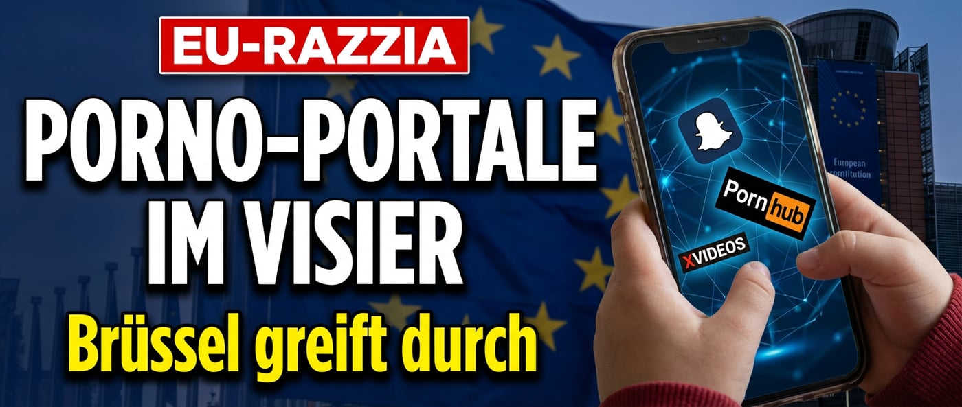 Brüssel macht Ernst: Porno-Portale und Snapchat im Fadenkreuz der EU-Jugendschützer