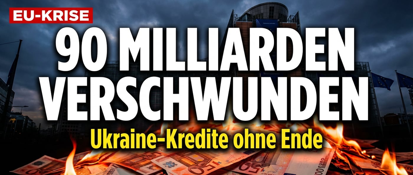 Brüssels Milliardengrab Ukraine: 90 Milliarden Euro – und schon jetzt zu wenig