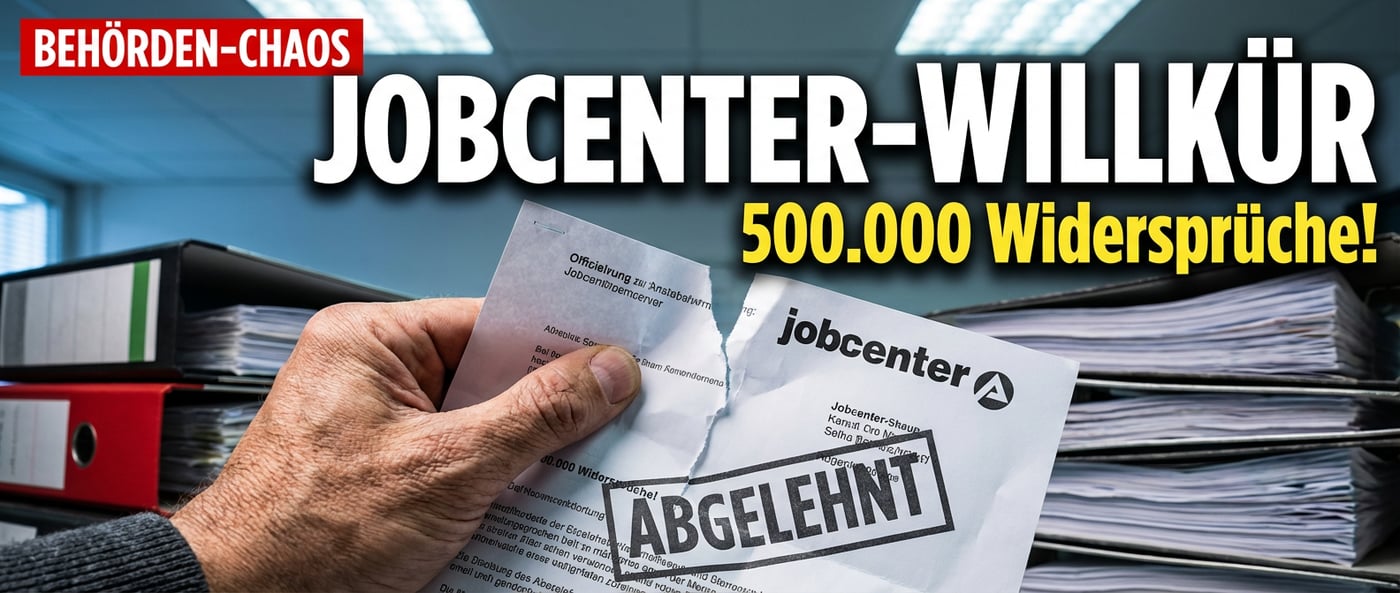 Bürgergeld-Chaos: Hunderttausende wehren sich gegen Jobcenter-Willkür