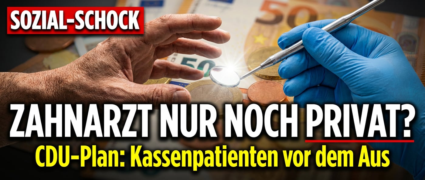 CDU-Wirtschaftsrat fordert radikalen Sozialabbau: Zahnarzt künftig aus eigener Tasche?