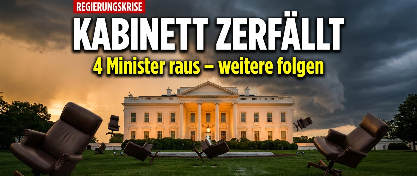 Chaos im Weißen Haus: Trumps Kabinett zerfällt im Akkord