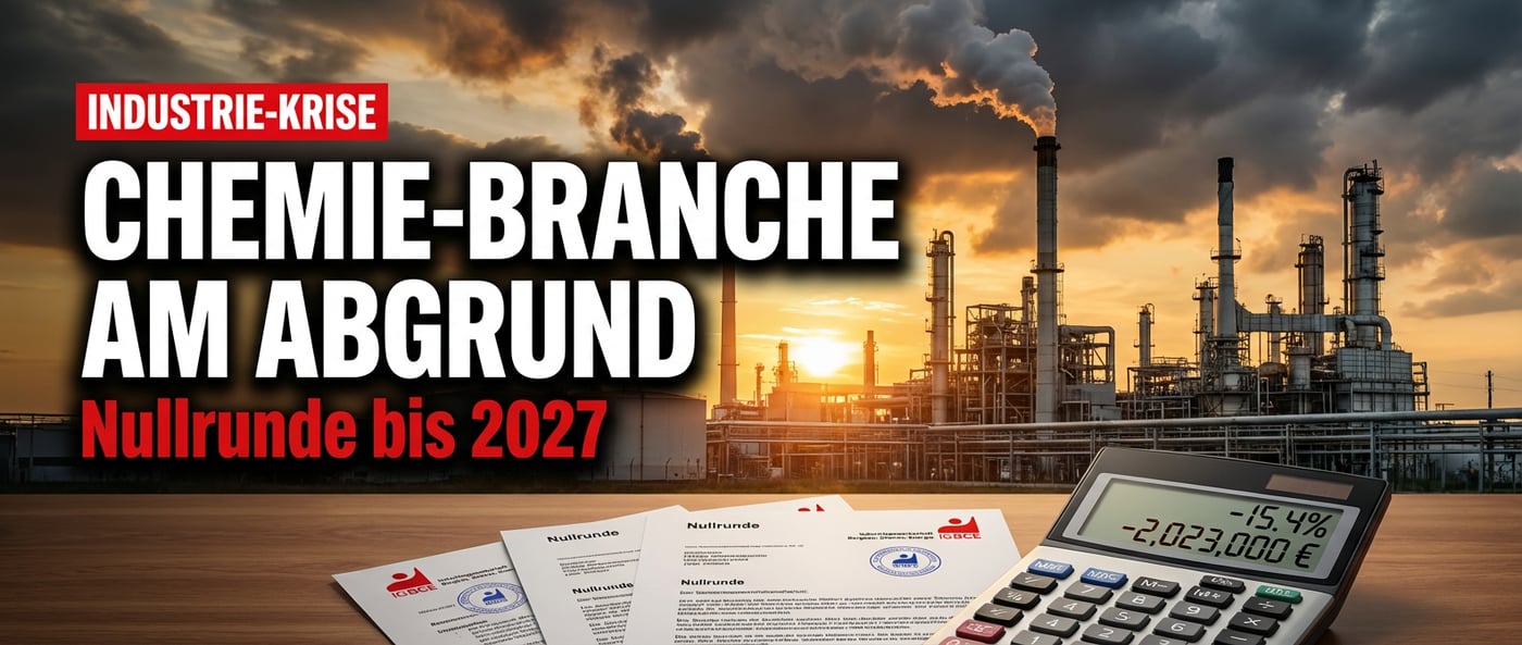 Chemie-Tarifabschluss offenbart das ganze Ausmaß der deutschen Industriekrise