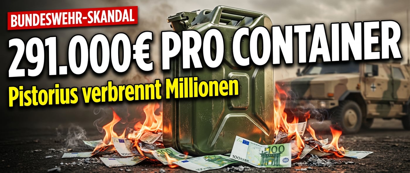 Container-Wahnsinn bei der Bundeswehr: Wie Pistorius Millionen verbrennt