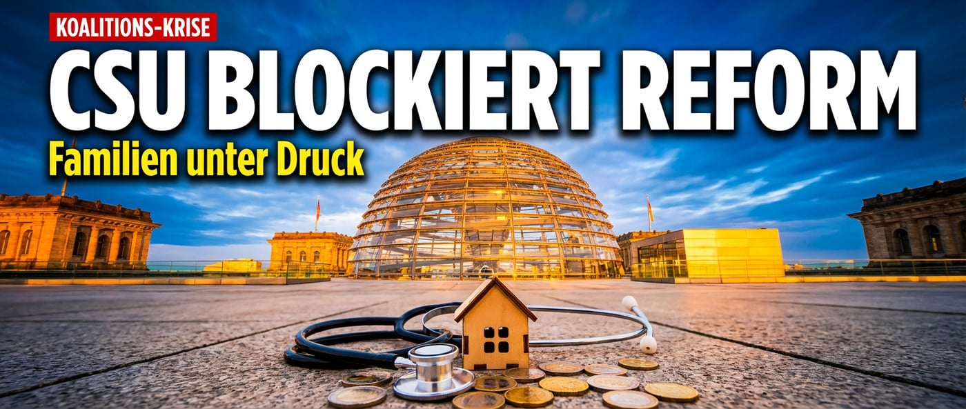 CSU stellt sich gegen Gesundheitsreform: Familienmitversicherung und Beitragserhöhung auf der Kippe
