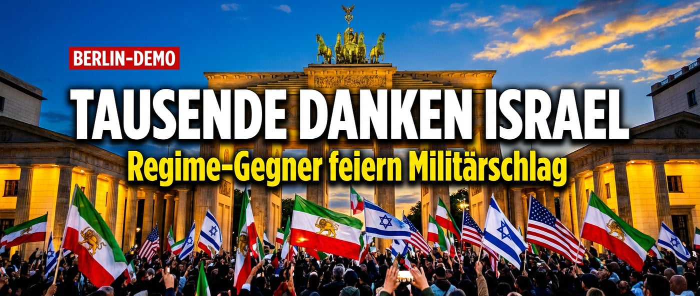 „Danke, Bibi!" – Tausende Iraner feiern auf Deutschlands Straßen den Militärschlag gegen das Mullah-Regime