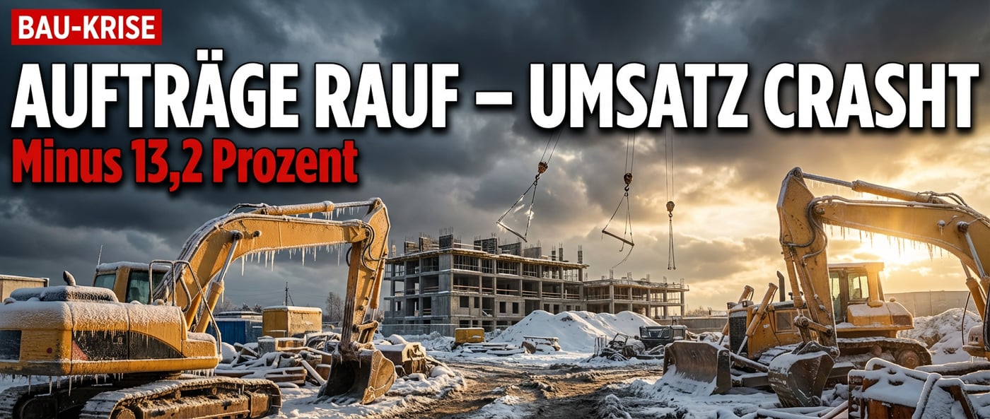 Deutsche Baubranche zwischen Hoffnung und Ernüchterung: Aufträge steigen, Umsätze brechen ein