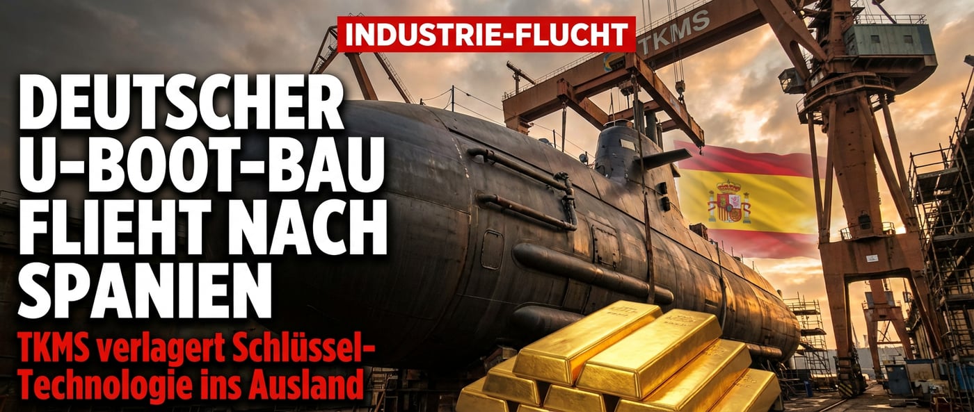 Deutscher U-Boot-Bau auf der Flucht: TKMS verlagert Schlüsselindustrie nach Spanien