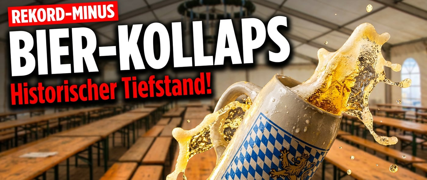Deutschlands Bierkultur am Abgrund: Absatz stürzt auf historisches Rekordtief