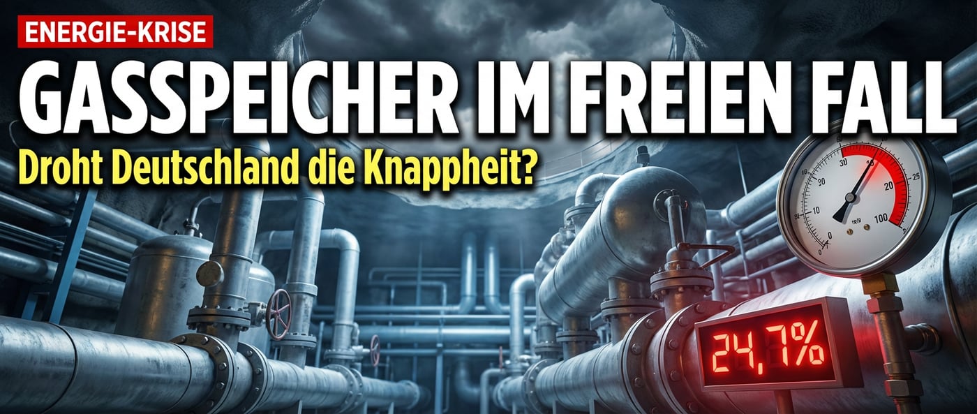 Deutschlands Gasspeicher im freien Fall: Droht eine Versorgungskrise historischen Ausmaßes?