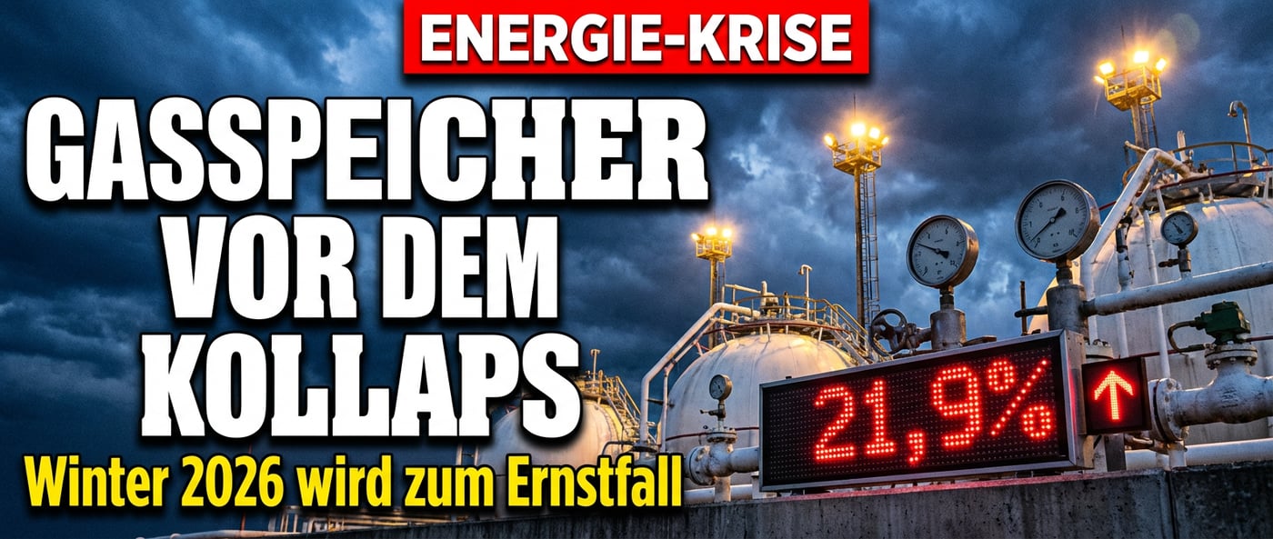 Deutschlands Gasspeicher vor dem Kollaps? Warum der nächste Winter zum Ernstfall werden könnte