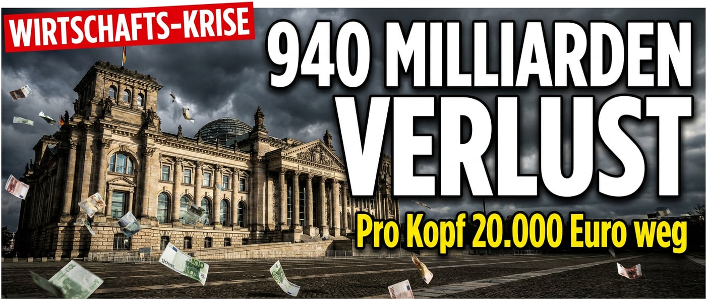 Deutschlands wirtschaftlicher Niedergang: 940 Milliarden Euro in nur fünf Jahren vernichtet