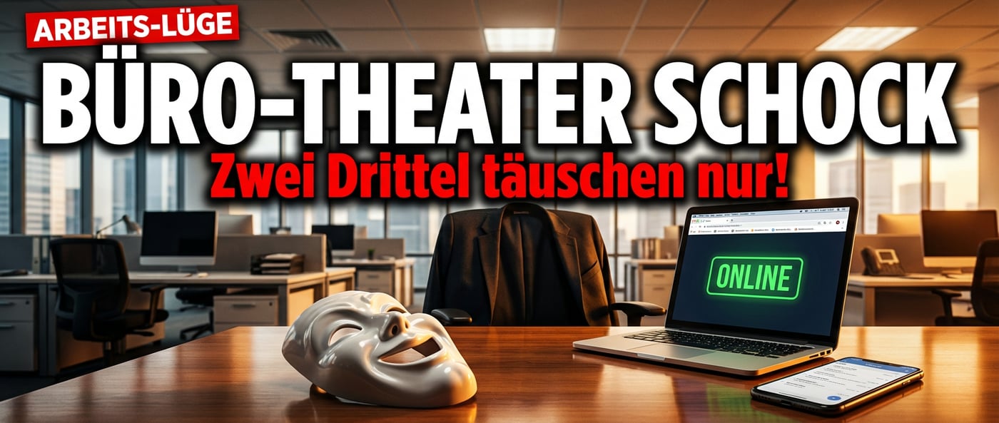 Die große Produktivitäts-Lüge: Zwei Drittel der Deutschen spielen im Büro nur Theater