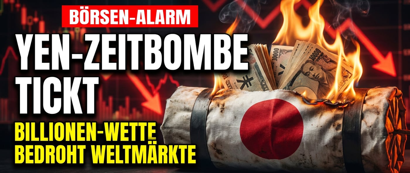 Die Yen-Zeitbombe: Wie eine Billionen-Wette die Weltbörsen in den Abgrund reißen könnte