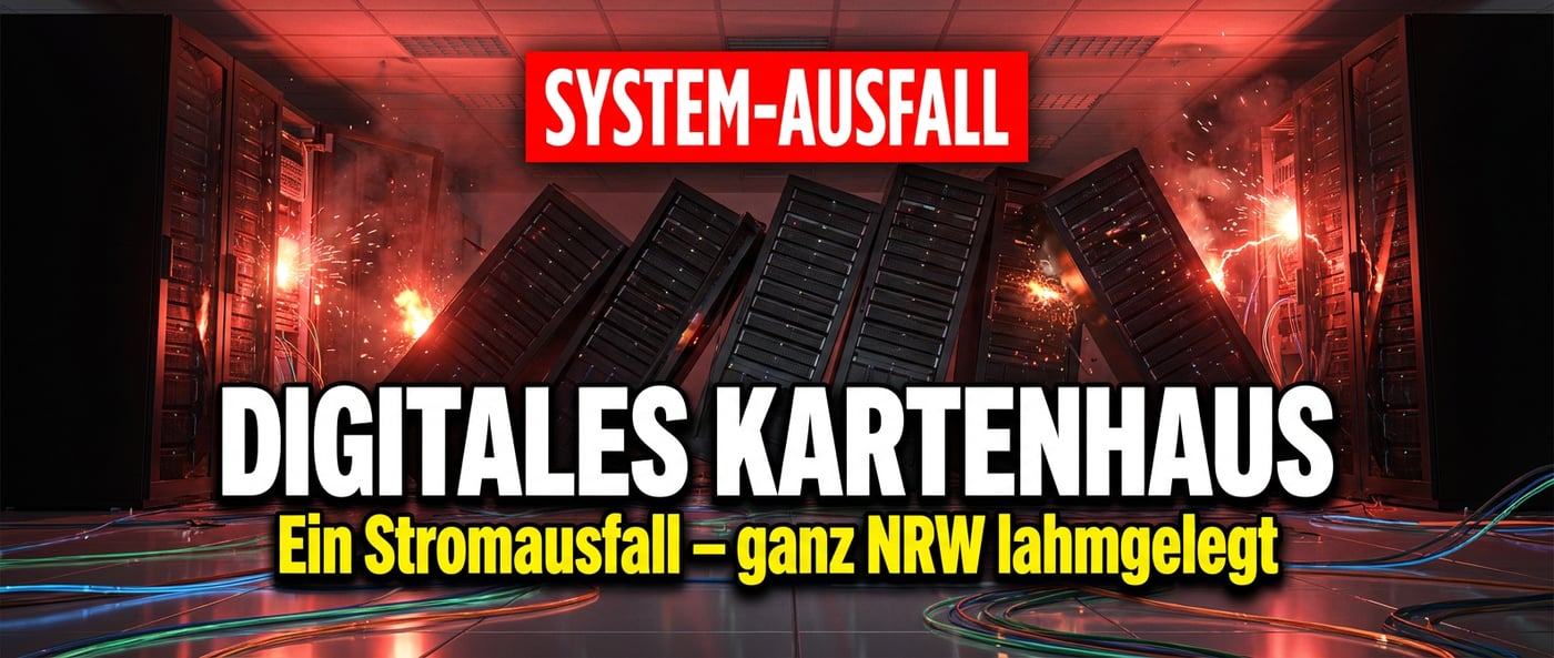 Digitales Kartenhaus: Ein einziger Stromausfall in Aachen legte halb NRW lahm