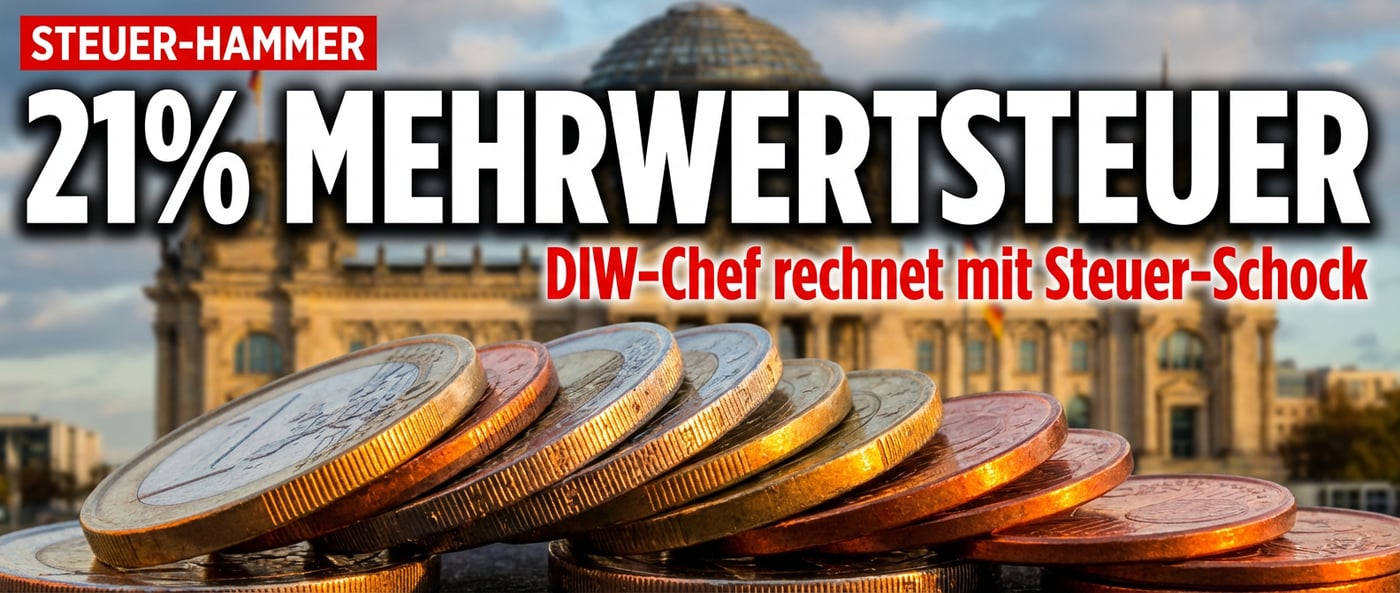 DIW-Chef prophezeit Mehrwertsteuer-Hammer: 21 Prozent als „bequemer Weg" der Koalition