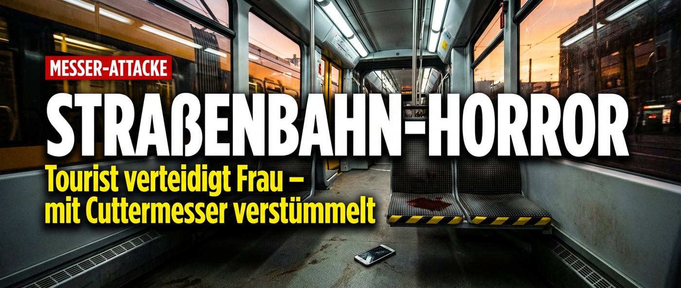Dresdner Straßenbahn-Horror: Zwei Syrer vor Gericht – US-Tourist verteidigte Frau und wurde mit Cuttermesser verstümmelt