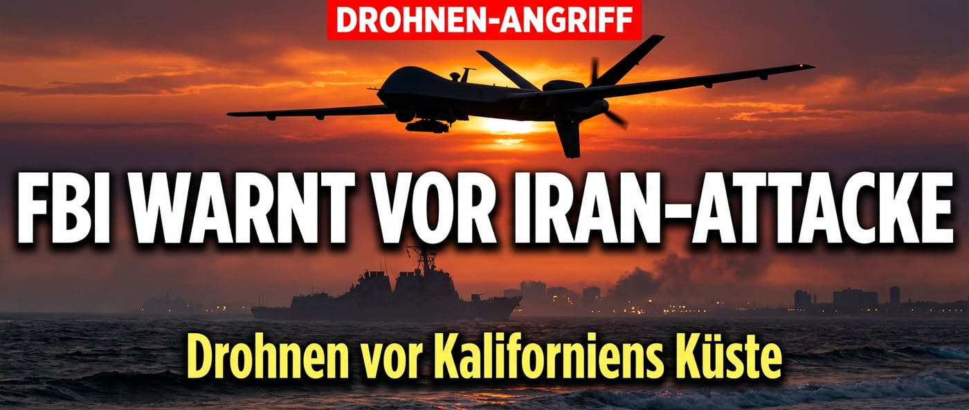Drohnenkrieg vor Amerikas Küste: FBI warnte vor iranischem Angriff auf Kalifornien