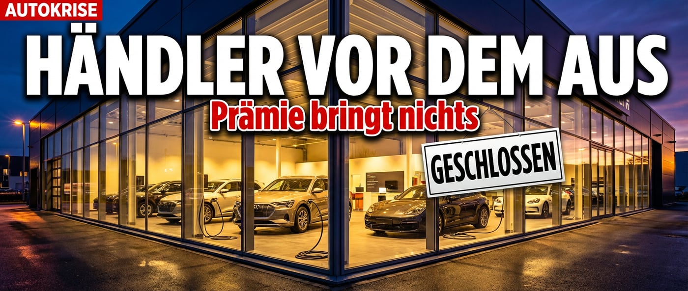 E-Auto-Prämie verpufft wirkungslos: Händler stehen vor dem Abgrund, während Berlin weiter träumt