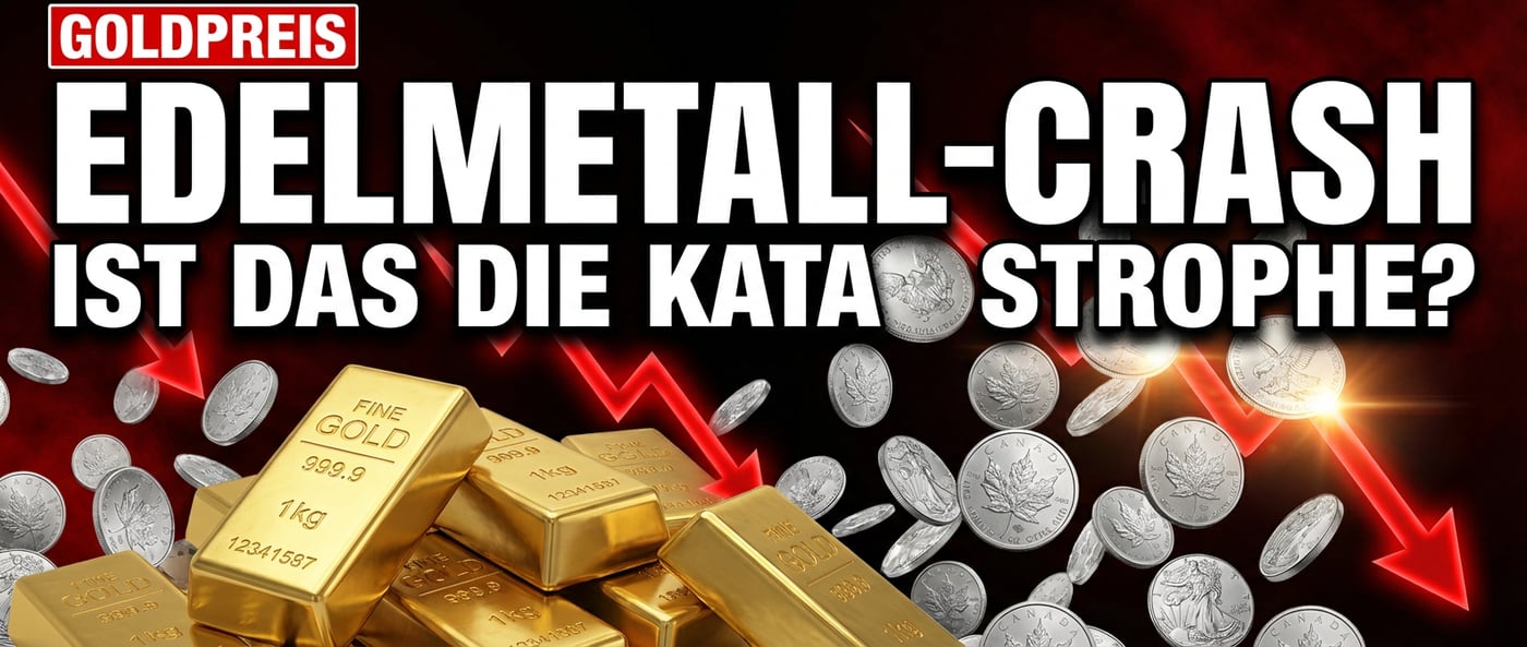 Edelmetall-Crash: Gold und Silber stürzen ab – doch ist das wirklich eine Katastrophe?